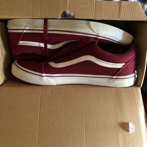 Vans old skool maroon/burgundy men’s size 12